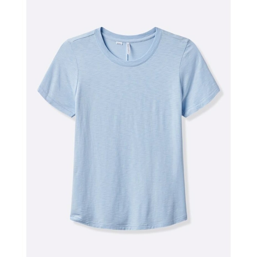 TravisMathew TShirt Women Medium Blue Short Sleeve Casual Top‎ Athleisure Active